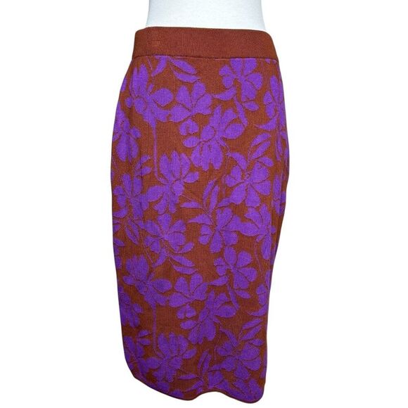 Liz Claiborne Brandy Floral Sweater Skirt New Size Medium - Picture 1 of 7